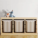 Αυτοκόλλητα για Κουτιά Αποθήκευσης Trofast BEIGE STRIPES