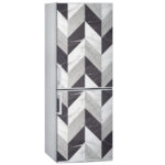 Αυτοκόλλητο ψυγείου BLACK AND WHITE MARBLE GEOMETRICAL