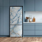 Αυτοκόλλητο ψυγείου BLUE AND WHITE MARBLE