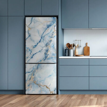 Αυτοκόλλητο ψυγείου BLUE AND WHITE MARBLE - Αλλα Sticky 1