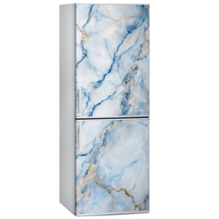 Αυτοκόλλητο ψυγείου BLUE AND WHITE MARBLE