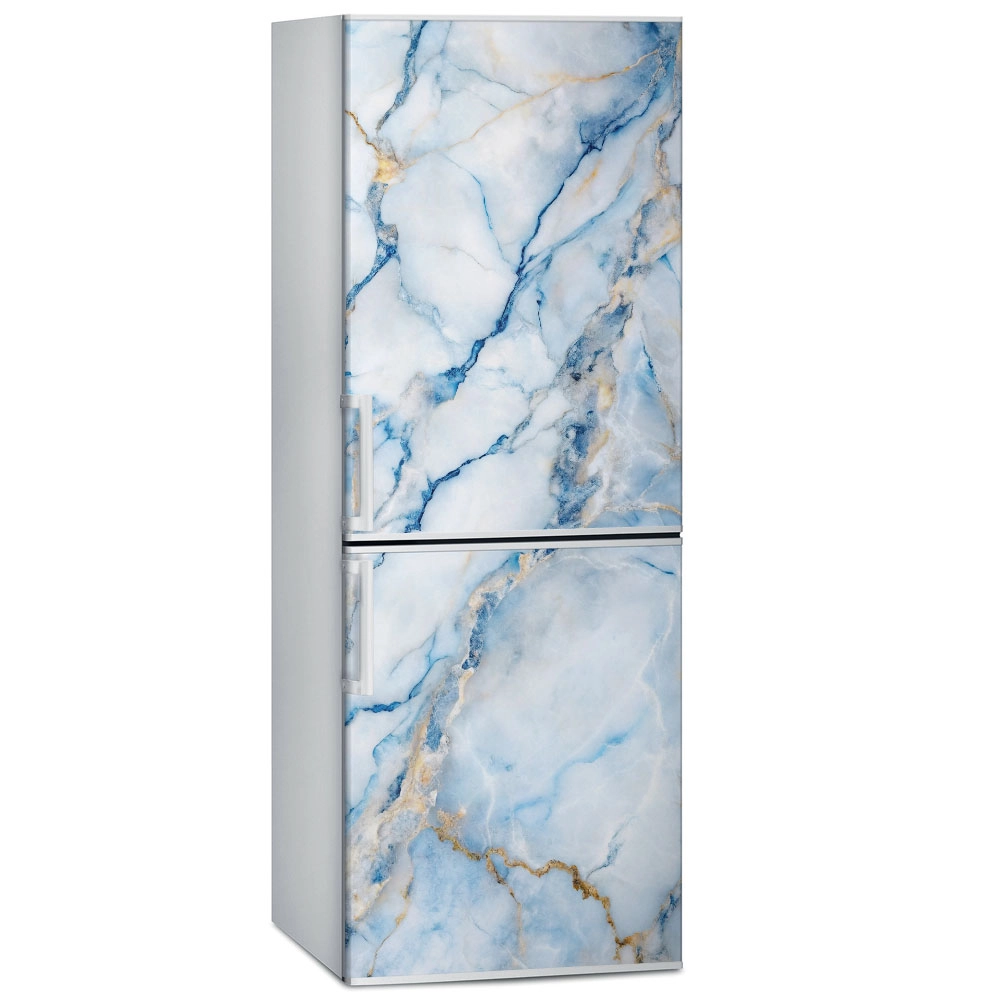 Αυτοκόλλητο ψυγείου BLUE AND WHITE MARBLE