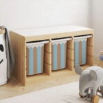 Αυτοκόλλητα για Κουτιά Αποθήκευσης Trofast BLUE AND BROWN STRIPES