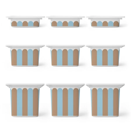 Αυτοκόλλητα για Κουτιά Αποθήκευσης Trofast BLUE AND BROWN STRIPES - Αυτοκόλλητα για κουτιά IKEA TROFAST Sticky 1