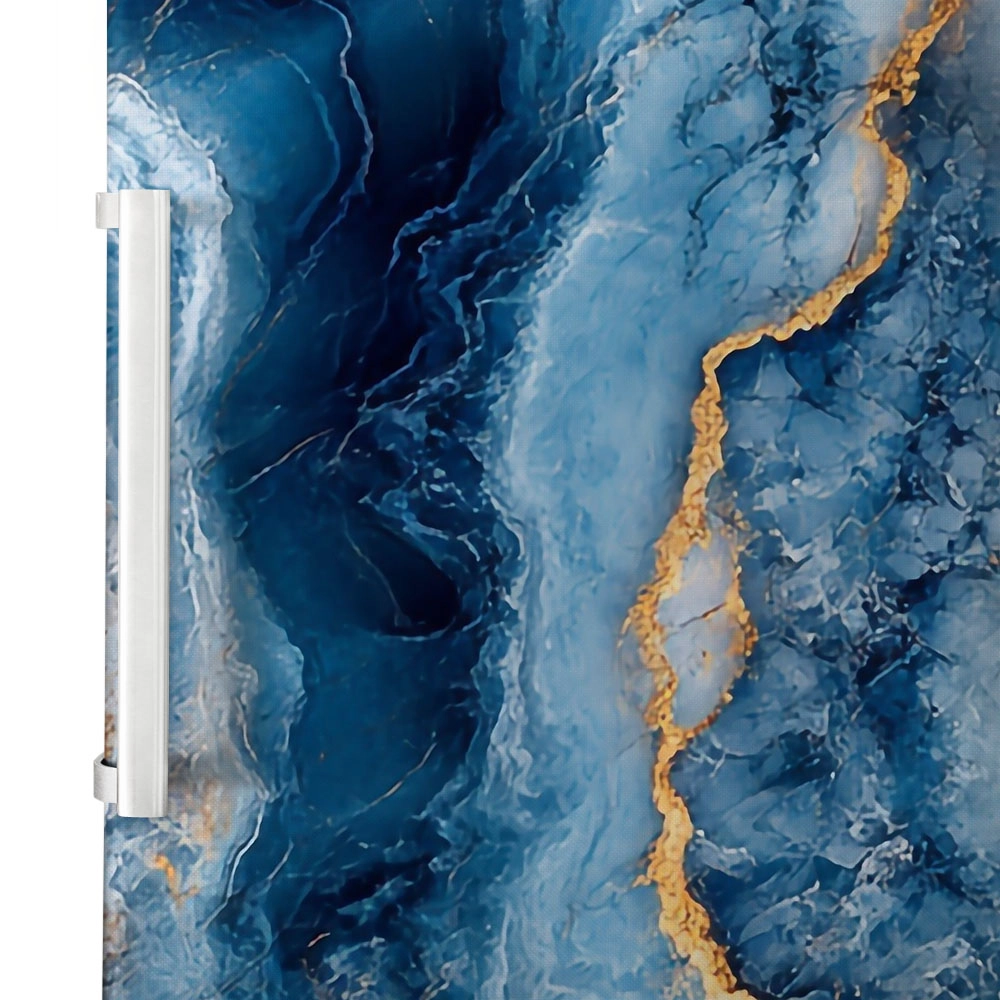 Αυτοκόλλητο ψυγείου BLUE AND GOLD MARBLE