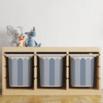 Αυτοκόλλητα για Κουτιά Αποθήκευσης Trofast BLUE STRIPES