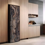 Αυτοκόλλητο ψυγείου BROWN AND BEIGE MARBLE