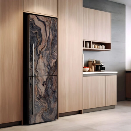 Αυτοκόλλητο ψυγείου BROWN AND BEIGE MARBLE - Αλλα Sticky 1