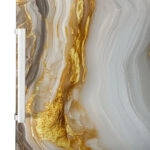 Αυτοκόλλητο ψυγείου BROWN AND GOLD MARBLE