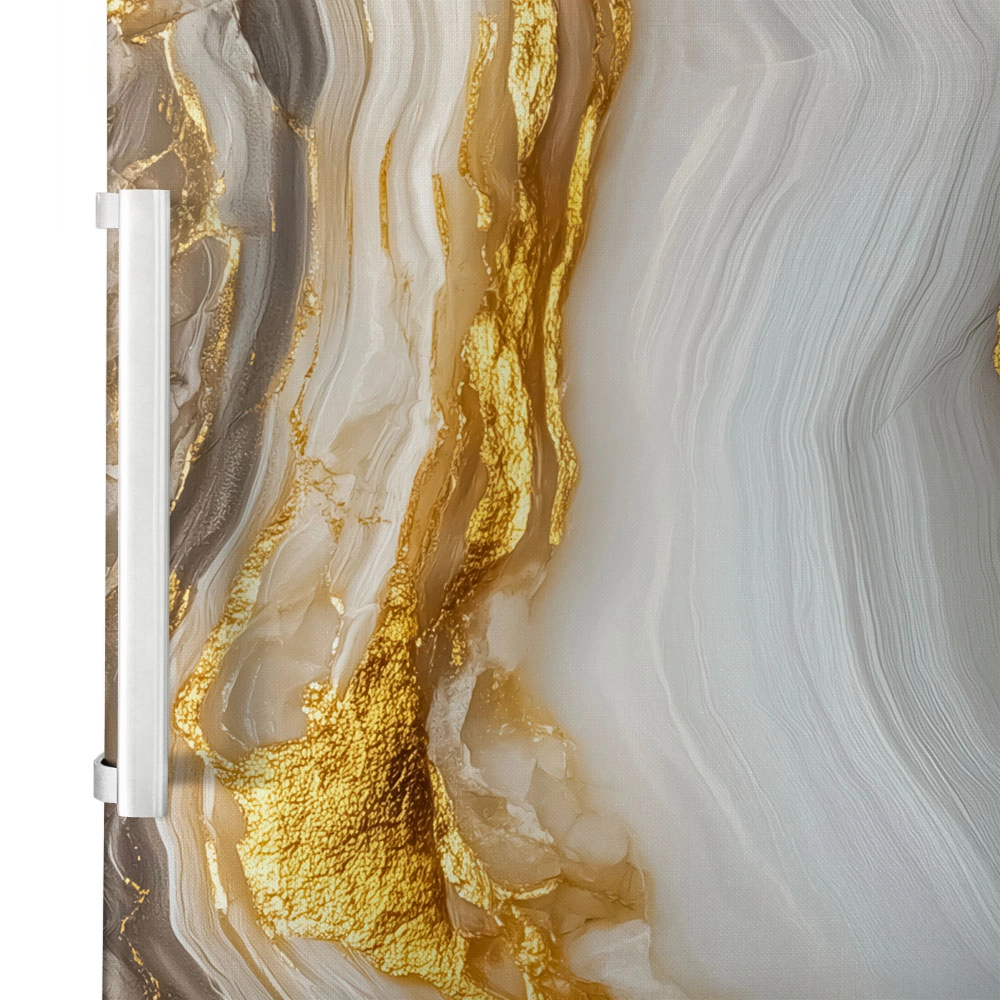 Αυτοκόλλητο ψυγείου BROWN AND GOLD MARBLE