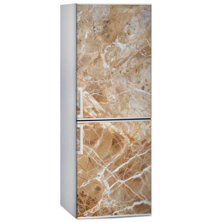 Αυτοκόλλητο ψυγείου BROWN AND WHITE MARBLE