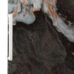 Αυτοκόλλητο ψυγείου BROWN ORANGE AND GREY MARBLE