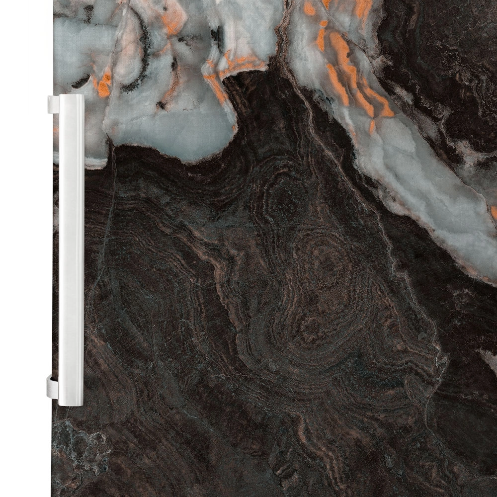 Αυτοκόλλητο ψυγείου BROWN ORANGE AND GREY MARBLE