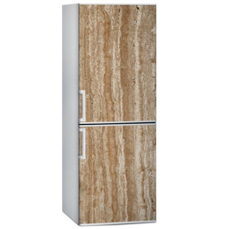 Αυτοκόλλητο ψυγείου BROWN STRIPES MARBLE