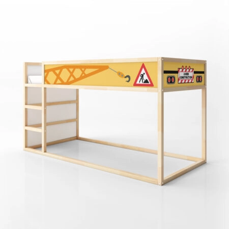 Αυτοκολλητα Επίπλων για Κρεβάτι KURA CONSTRUCTION TRUCK - Αυτοκόλλητα για κρεβάτια IKEA KURA Sticky 4