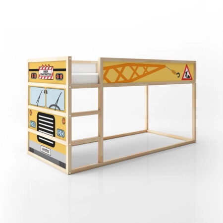 Αυτοκολλητα Επίπλων για Κρεβάτι KURA CONSTRUCTION TRUCK - Αυτοκόλλητα για κρεβάτια IKEA KURA