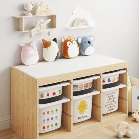 Αυτοκόλλητα για Κουτιά Αποθήκευσης Trofast CUTE EDUCATIONAL - Αυτοκόλλητα για κουτιά IKEA TROFAST Sticky 3