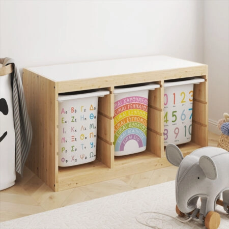 Αυτοκόλλητα για Κουτιά Αποθήκευσης Trofast CUTE EDUCATIONAL - Αυτοκόλλητα για κουτιά IKEA TROFAST Sticky 4