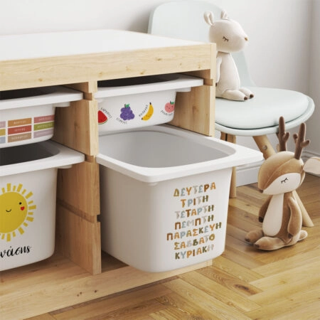 Αυτοκόλλητα για Κουτιά Αποθήκευσης Trofast CUTE EDUCATIONAL - Αυτοκόλλητα για κουτιά IKEA TROFAST Sticky 6