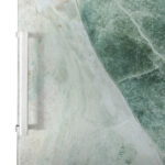 Αυτοκόλλητο ψυγείου GREEN AND BEIGE MARBLE