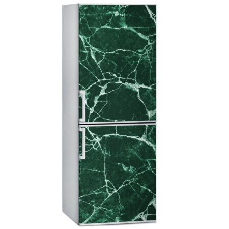 Αυτοκόλλητο ψυγείου GREEN AND WHITE MARBLE