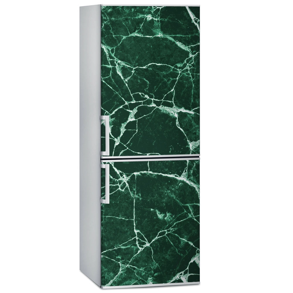 Αυτοκόλλητο ψυγείου GREEN AND WHITE MARBLE
