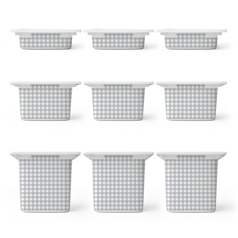 Αυτοκόλλητα για Κουτιά Αποθήκευσης Trofast GREY SQUARES