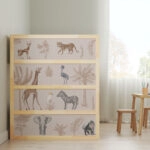 Αυτοκολλητα Επίπλων για Κρεβάτι KURA JUNGLE ANIMALS