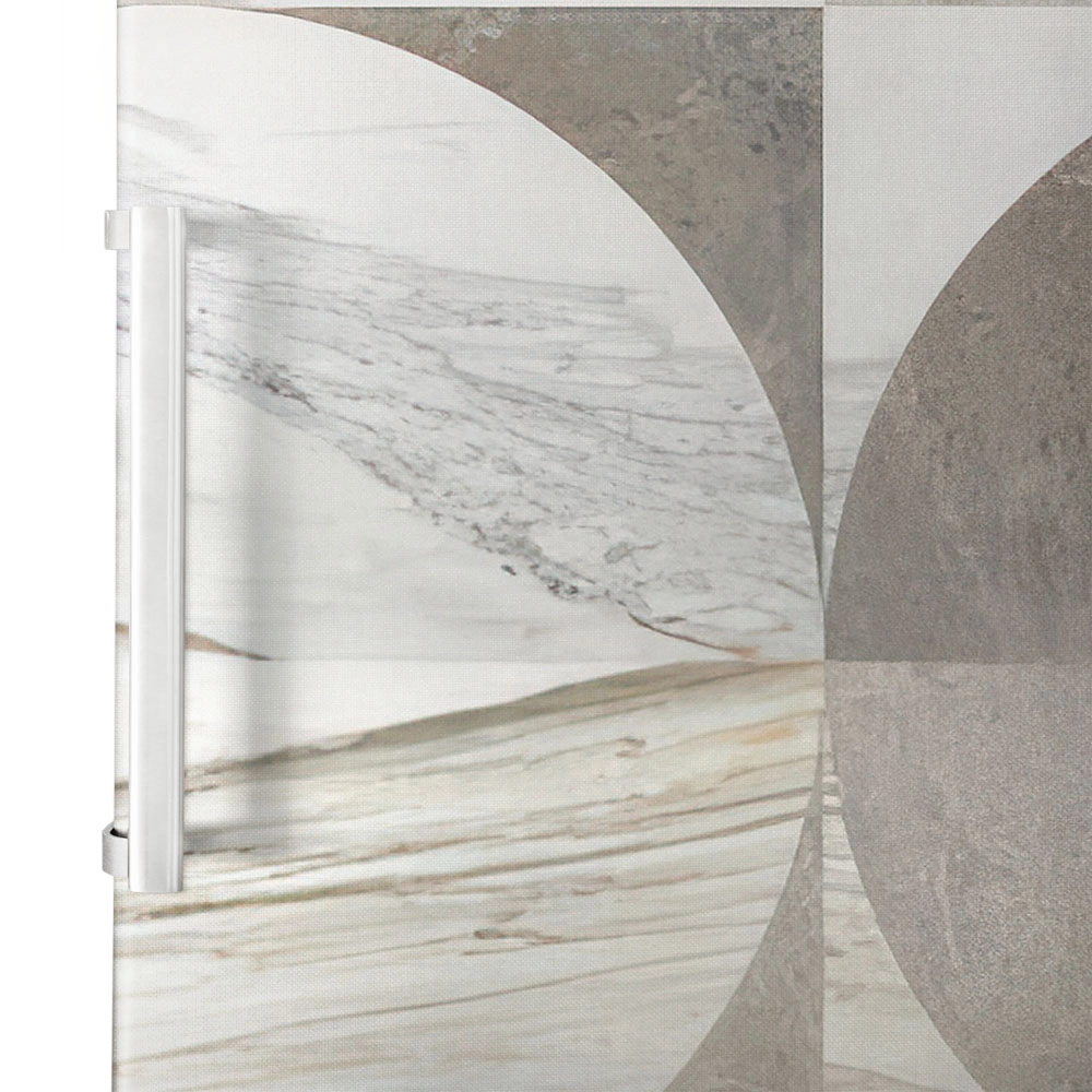 Αυτοκόλλητο ψυγείου MARBLE BEIGE CIRCLES GEOMETRICAL