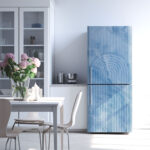 Αυτοκόλλητο ψυγείου MARBLE BLUE GEOMETRICAL