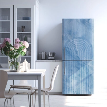 Αυτοκόλλητο ψυγείου MARBLE BLUE GEOMETRICAL - Αλλα Sticky 1