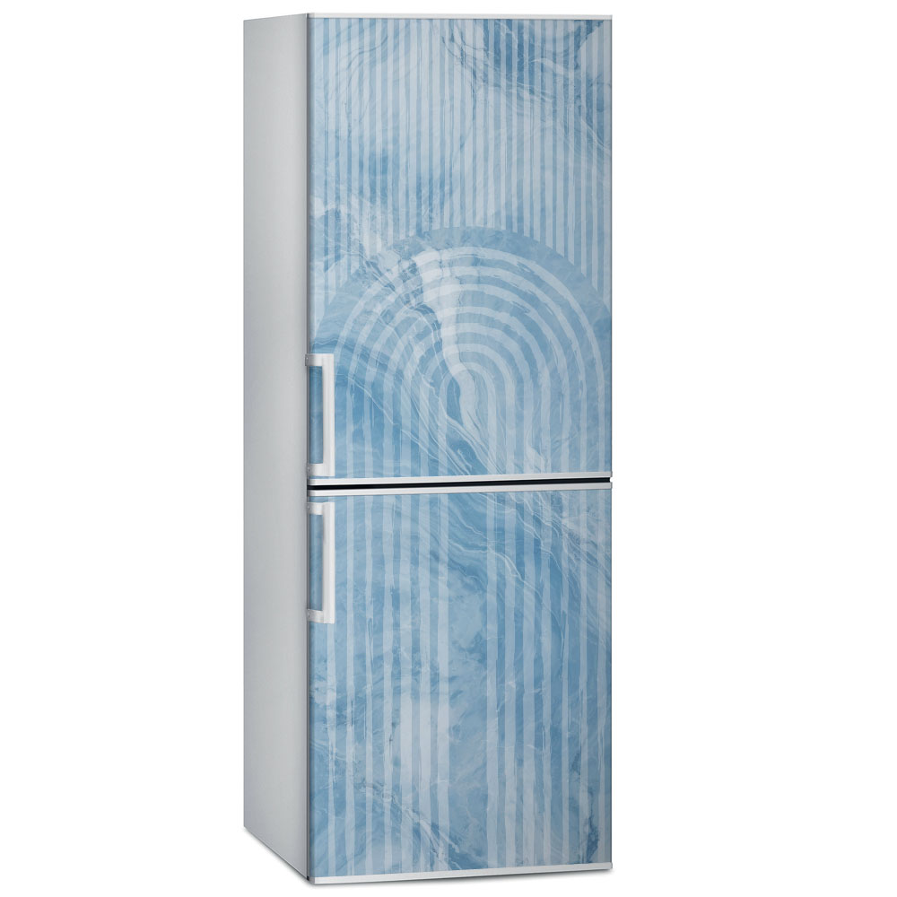 Αυτοκόλλητο ψυγείου MARBLE BLUE GEOMETRICAL