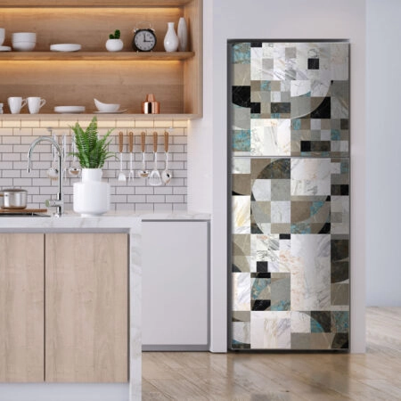 Αυτοκόλλητο ψυγείου MARBLE TILES GEOMETRICAL - Αλλα Sticky 1