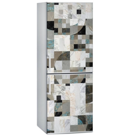 Αυτοκόλλητο ψυγείου MARBLE TILES GEOMETRICAL