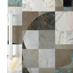 Αυτοκόλλητο ψυγείου MARBLE TILES GEOMETRICAL