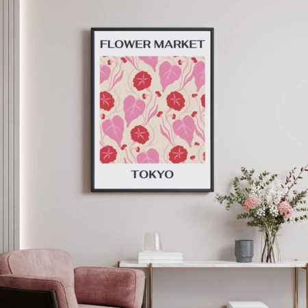Πόστερ MATISSE STYLE BOTANICAL FLOWER MARKET TOKYO