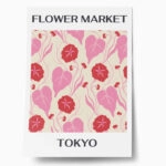 Πόστερ MATISSE STYLE BOTANICAL FLOWER MARKET TOKYO