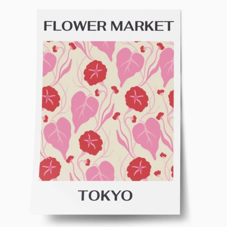 Πόστερ MATISSE STYLE BOTANICAL FLOWER MARKET TOKYO - Botanical - Λουλούδια Sticky 1