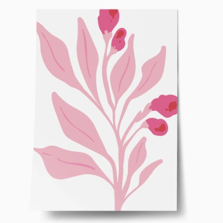 Πόστερ MATISSE STYLE BOTANICAL PINK FLOWERS - Botanical - Λουλούδια Sticky 1