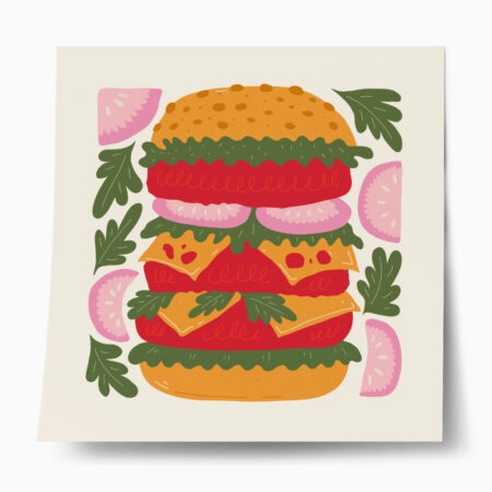 Πόστερ MATISSE STYLE BURGER - Food & Drink Sticky 1