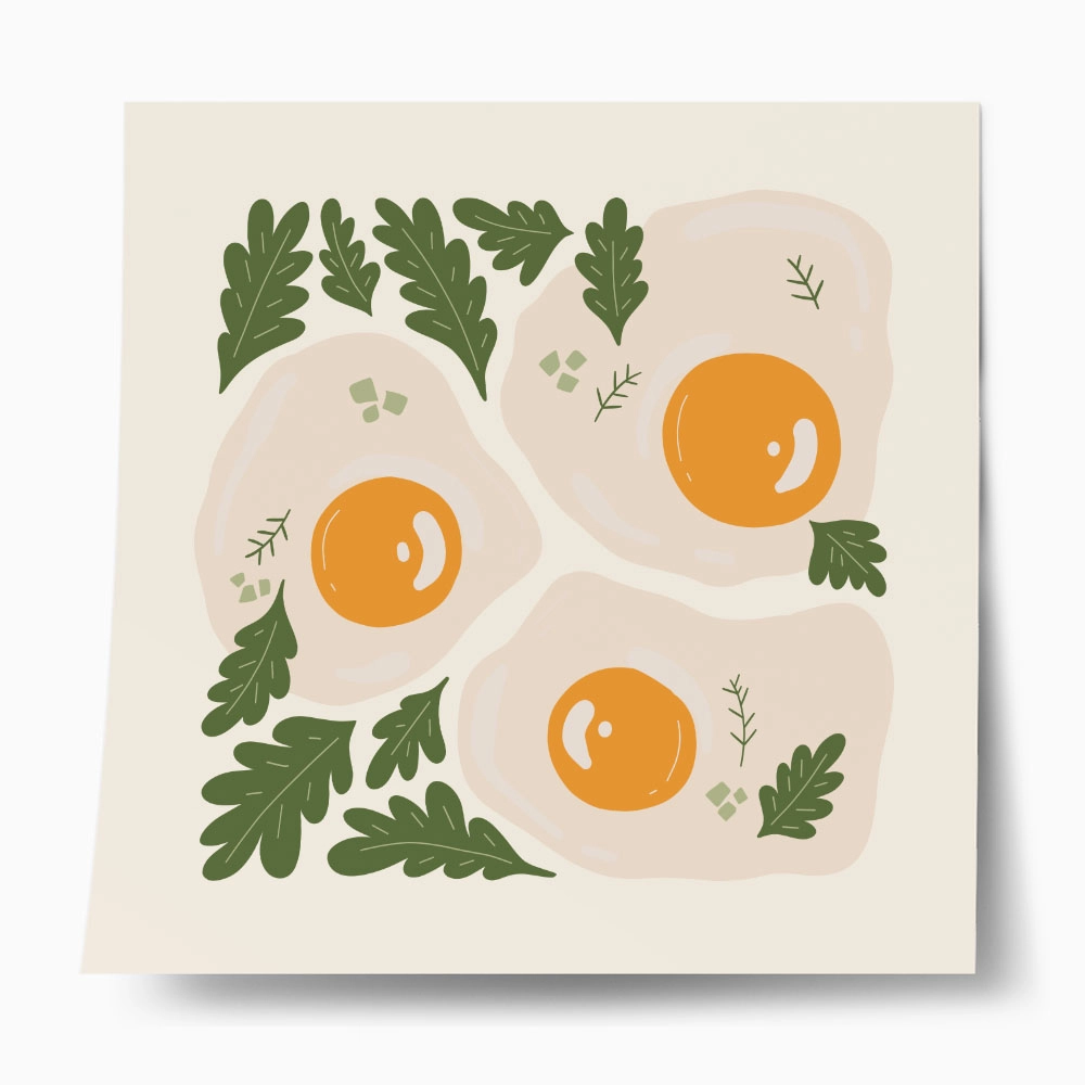 Πόστερ MATISSE STYLE FRIED EGGS