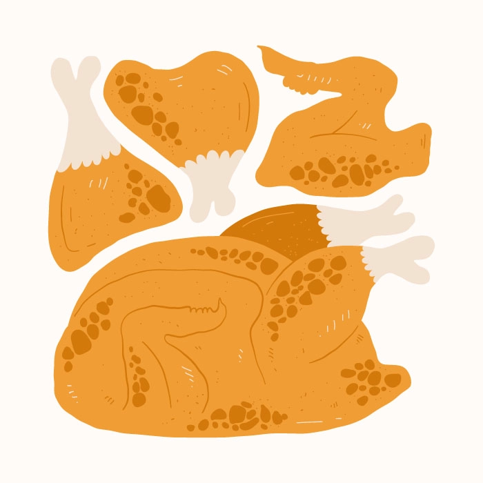 Πόστερ MATISSE STYLE GRILLED CHICKEN