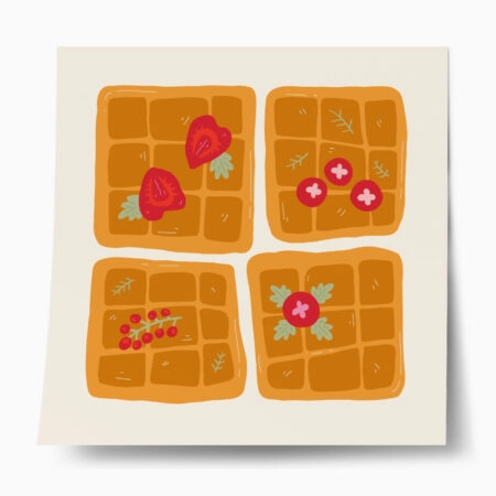 Πόστερ MATISSE STYLE WAFFLES - Food & Drink Sticky 1