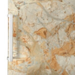 Αυτοκόλλητο ψυγείου ORANGE AND BEIGE MARBLE