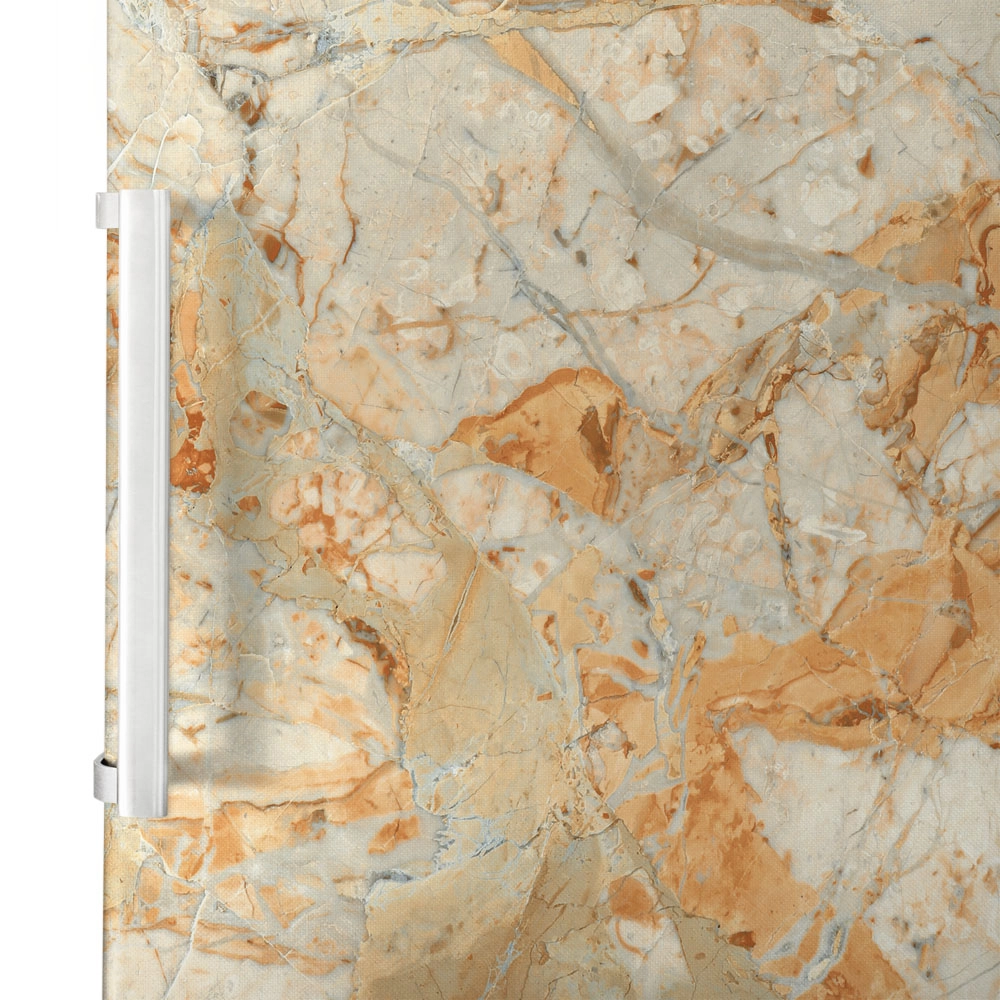 Αυτοκόλλητο ψυγείου ORANGE AND BEIGE MARBLE
