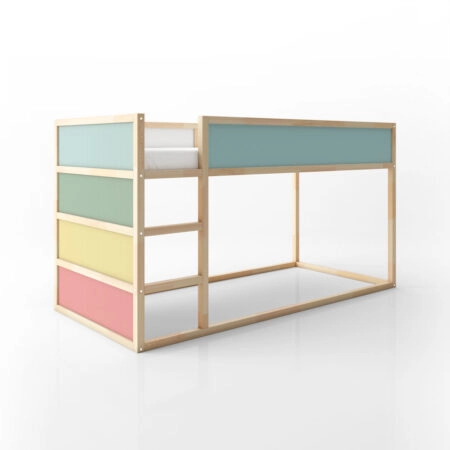 Αυτοκολλητα Επίπλων για Κρεβάτι KURA PASTEL COLORS - Αυτοκόλλητα για κρεβάτια IKEA KURA