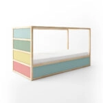 Αυτοκολλητα Επίπλων για Κρεβάτι KURA PASTEL COLORS