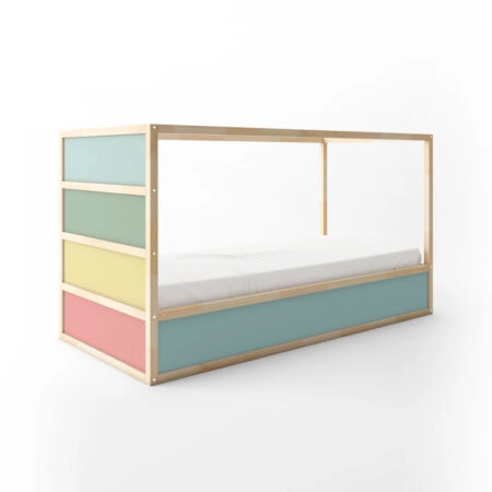 Αυτοκολλητα Επίπλων για Κρεβάτι KURA PASTEL COLORS - Αυτοκόλλητα για κρεβάτια IKEA KURA Sticky 6
