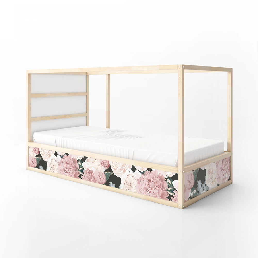 Αυτοκολλητα Επίπλων για Κρεβάτι KURA PEONIES