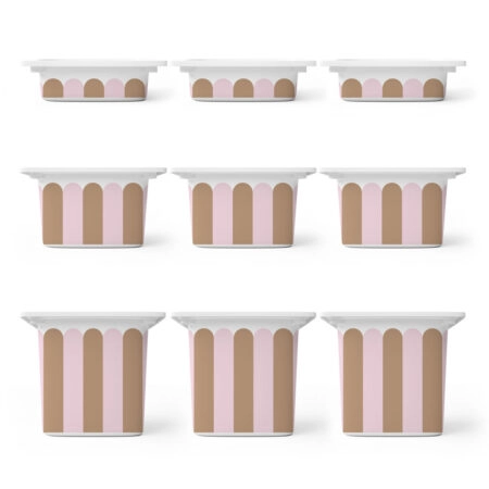 Αυτοκόλλητα για Κουτιά Αποθήκευσης Trofast PINK AND BROWN STRIPES - Αυτοκόλλητα για κουτιά IKEA TROFAST Sticky 1